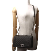 Boy Chanel Chain Shoulder Bag, circa 2019, Gray