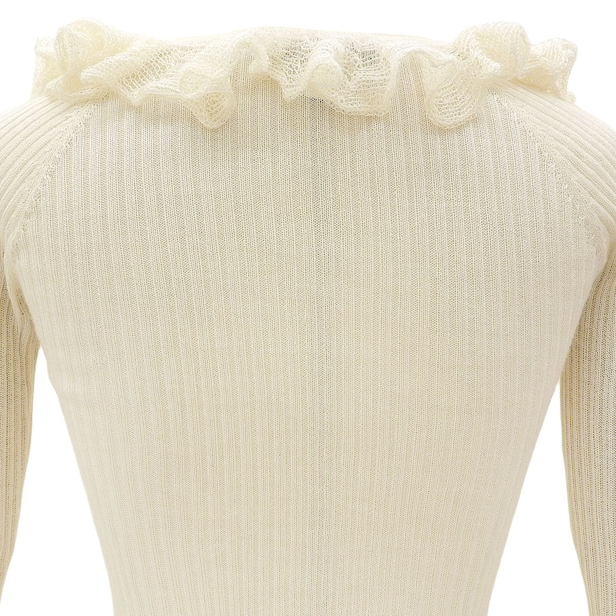 Cashmere Lace Design Cardigan #S Ivory