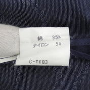 デザインパターン半袖ジャケット #M ネイビー