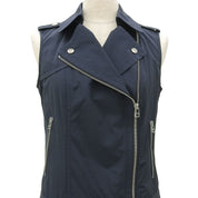ノースリーブライダースワンピース #38 ネイビー