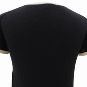 2006 CC Logo Short-Sleeved Knit Top #38 Black