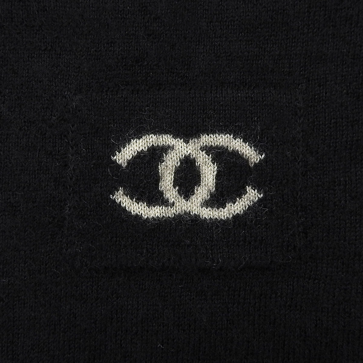2006 CC Logo Short-Sleeved Knit Top #38 Black