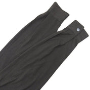 カシミアハーフジップニットトップス #M カーキ