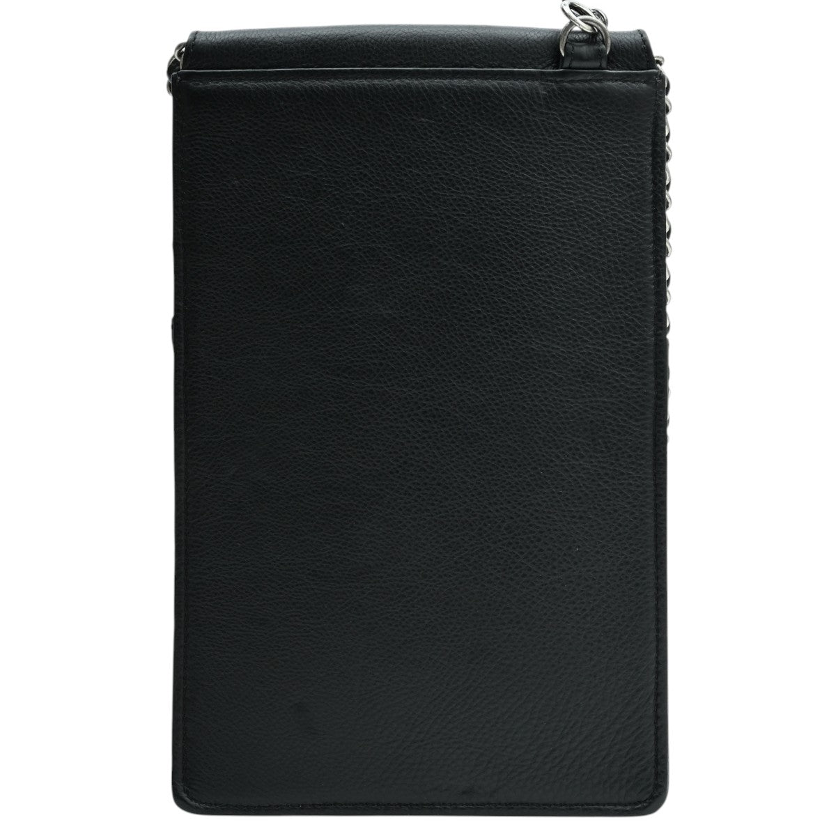 2015年頃製 マトラッセステッチCCマークプレートミニウェイターチェーンウォレット ブラック