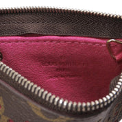 2006 Monogram Perfo Pochette Cles Brown/Fuchsia