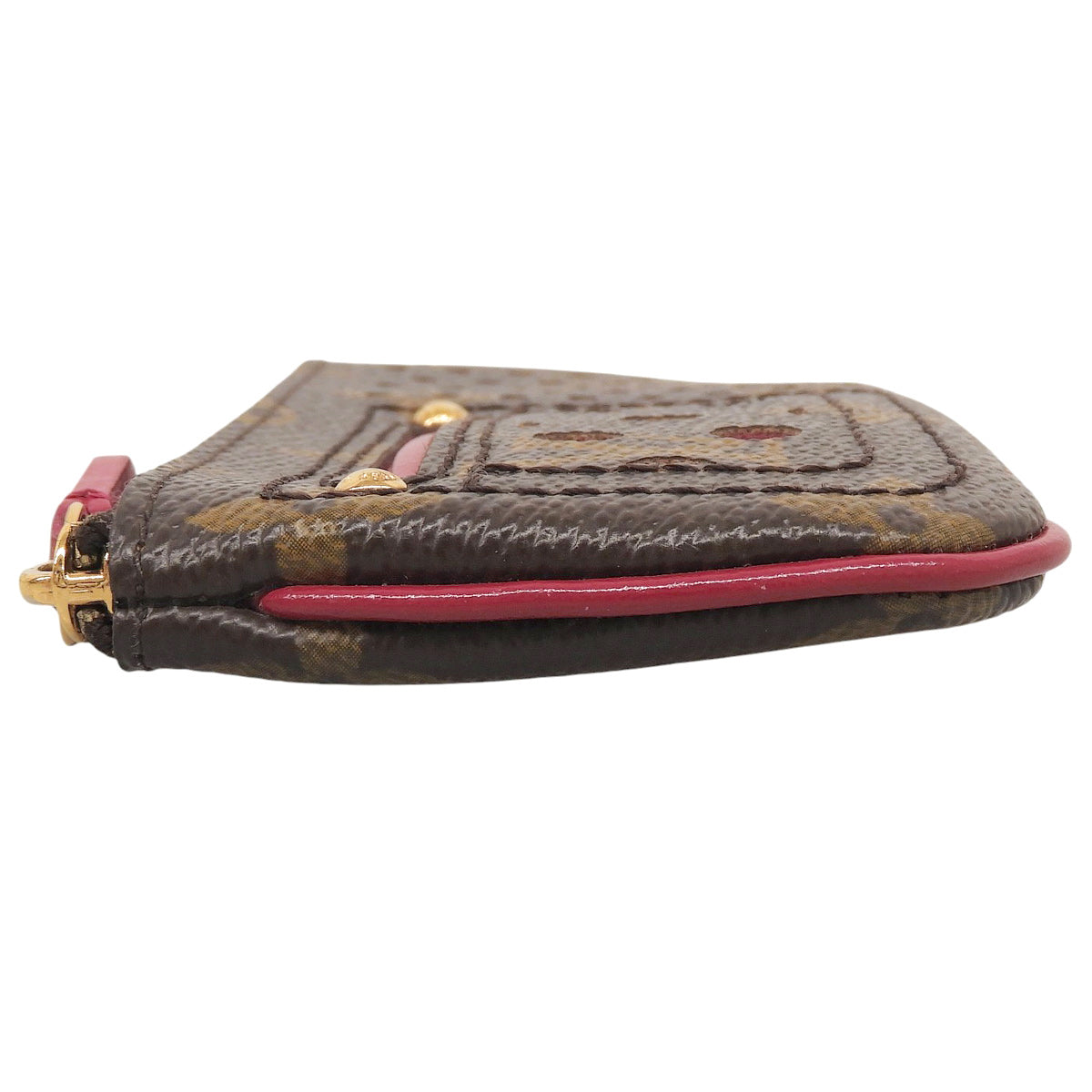 2006 Monogram Perfo Pochette Cles Brown/Fuchsia