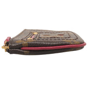 2006 Monogram Perfo Pochette Cles Brown/Fuchsia