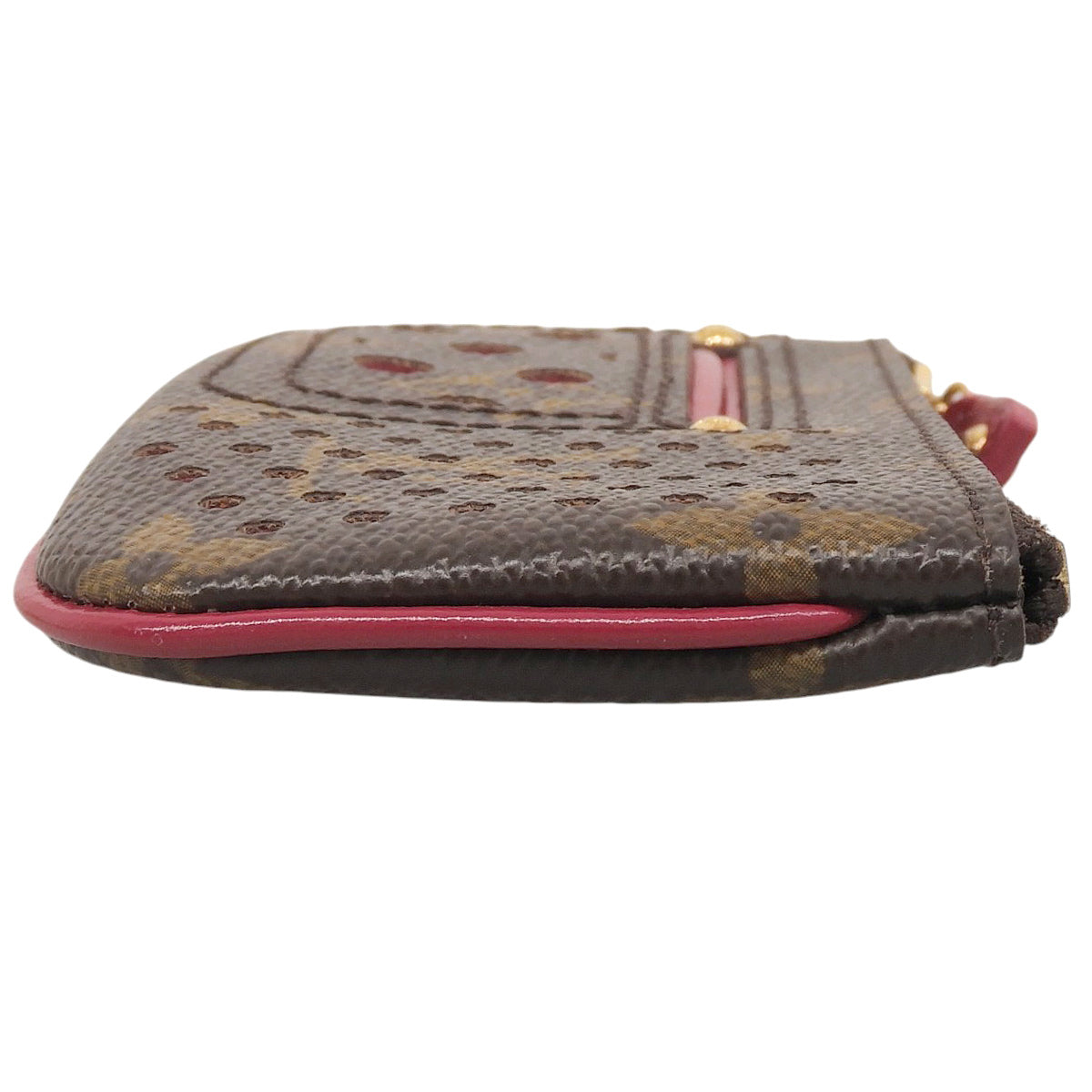 2006 Monogram Perfo Pochette Cles Brown/Fuchsia