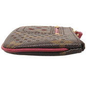 2006 Monogram Perfo Pochette Cles Brown/Fuchsia