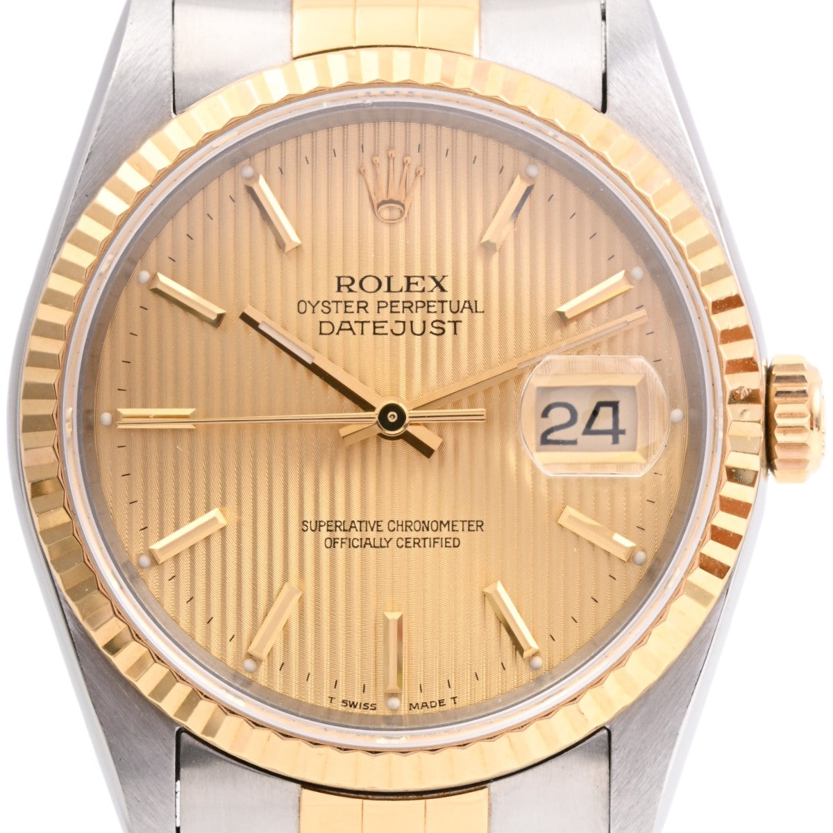 1991年頃製 タペストリーフェイスデイトジャスト 36mm 16233 自動巻き シャンパン