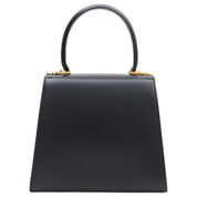 Gancini Plate 2-Way Handbag Black