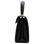 Gancini Plate 2-Way Handbag Black