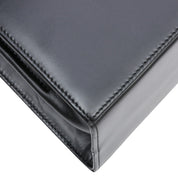 Gancini Plate 2-Way Handbag Black