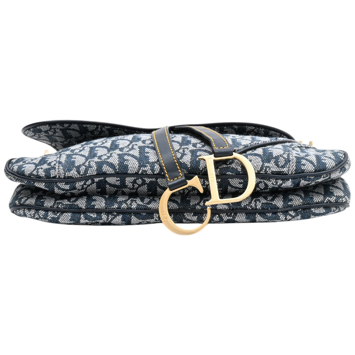 Trotter Pattern Double Saddle Bag, Navy
