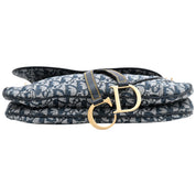 Trotter Pattern Double Saddle Bag, Navy
