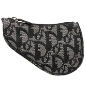 Trotter Pattern Saddle Coin Case Gray/Black