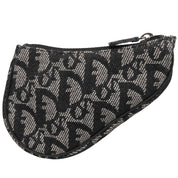 Trotter Pattern Saddle Coin Case Gray/Black