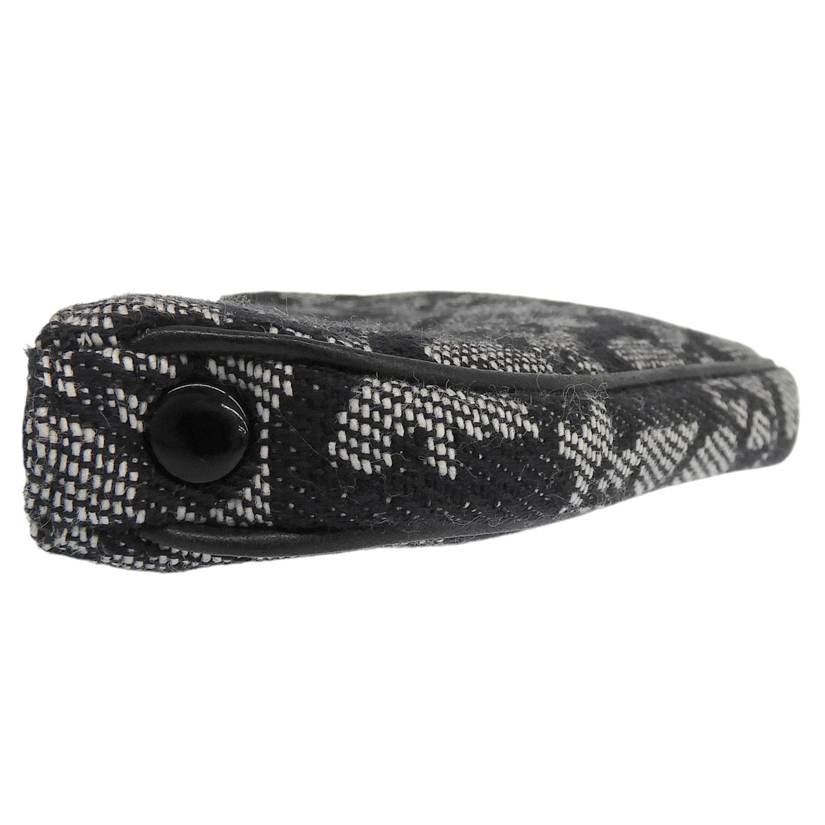 Trotter Pattern Saddle Coin Case Gray/Black