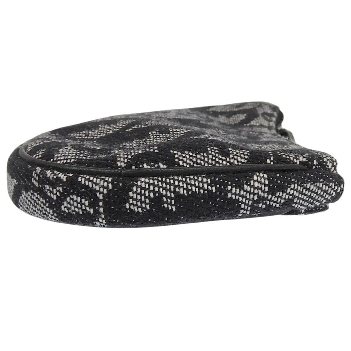 Trotter Pattern Saddle Coin Case Gray/Black