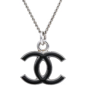 2007 CC Logo Necklace Silver/Black