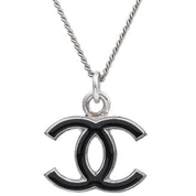 2007 CC Logo Necklace Silver/Black