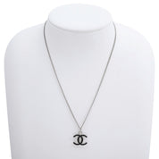 2007 CC Logo Necklace Silver/Black