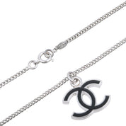 2007 CC Logo Necklace Silver/Black