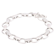 18K Diamond Chain Bracelet White Gold