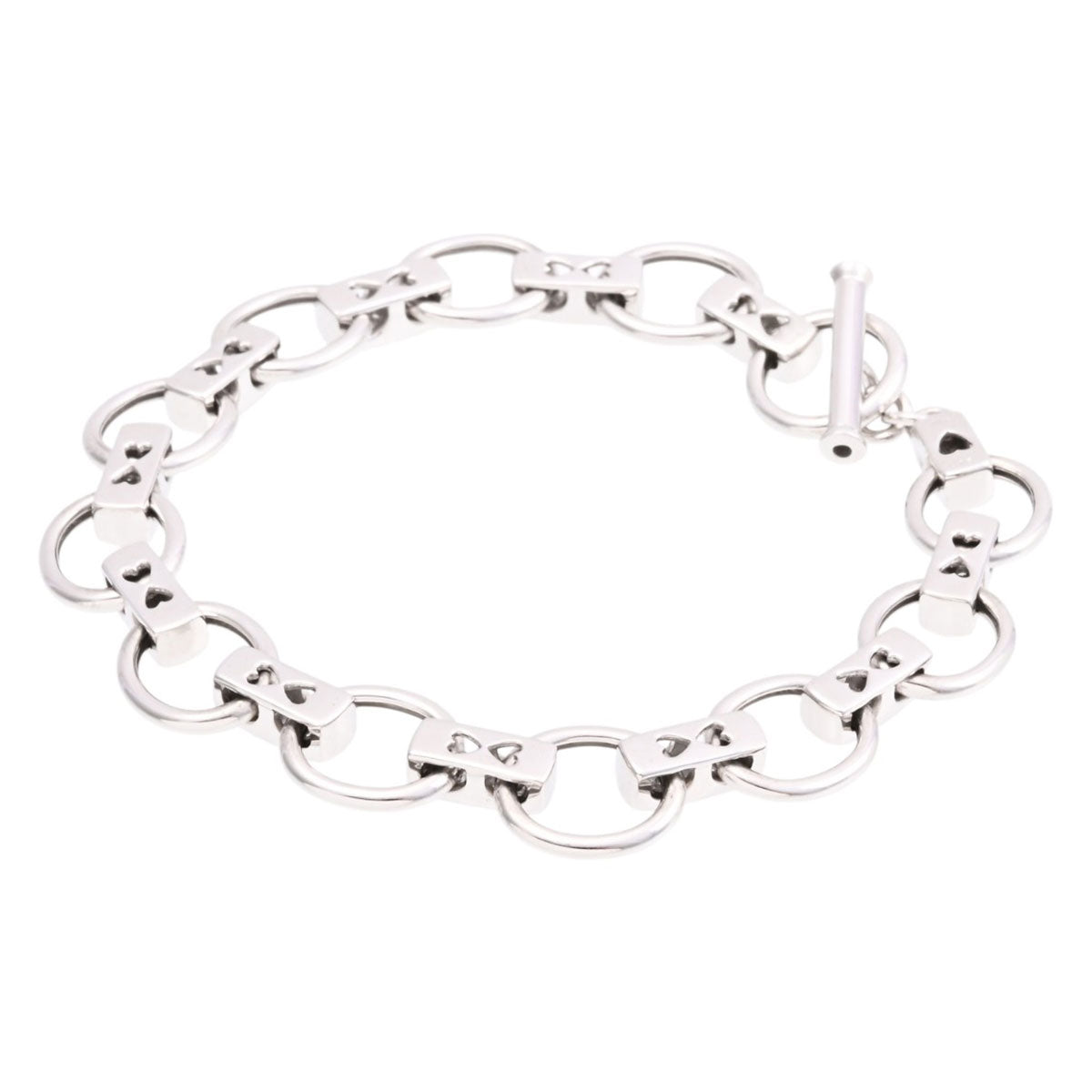 18K Diamond Chain Bracelet White Gold
