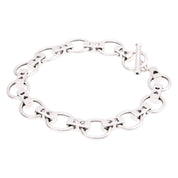 18K Diamond Chain Bracelet White Gold