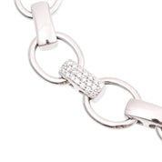 18K Diamond Chain Bracelet White Gold
