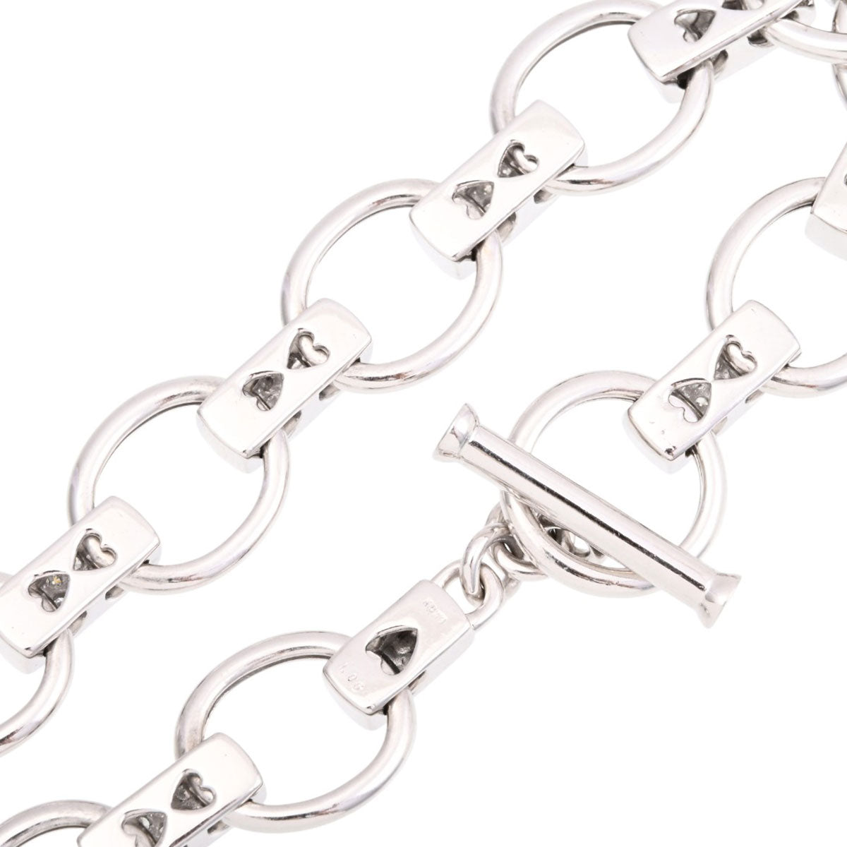 18K Diamond Chain Bracelet White Gold