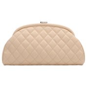 Circa 2011 Caviar Skin CC Mark Plate Clutch Bag Beige