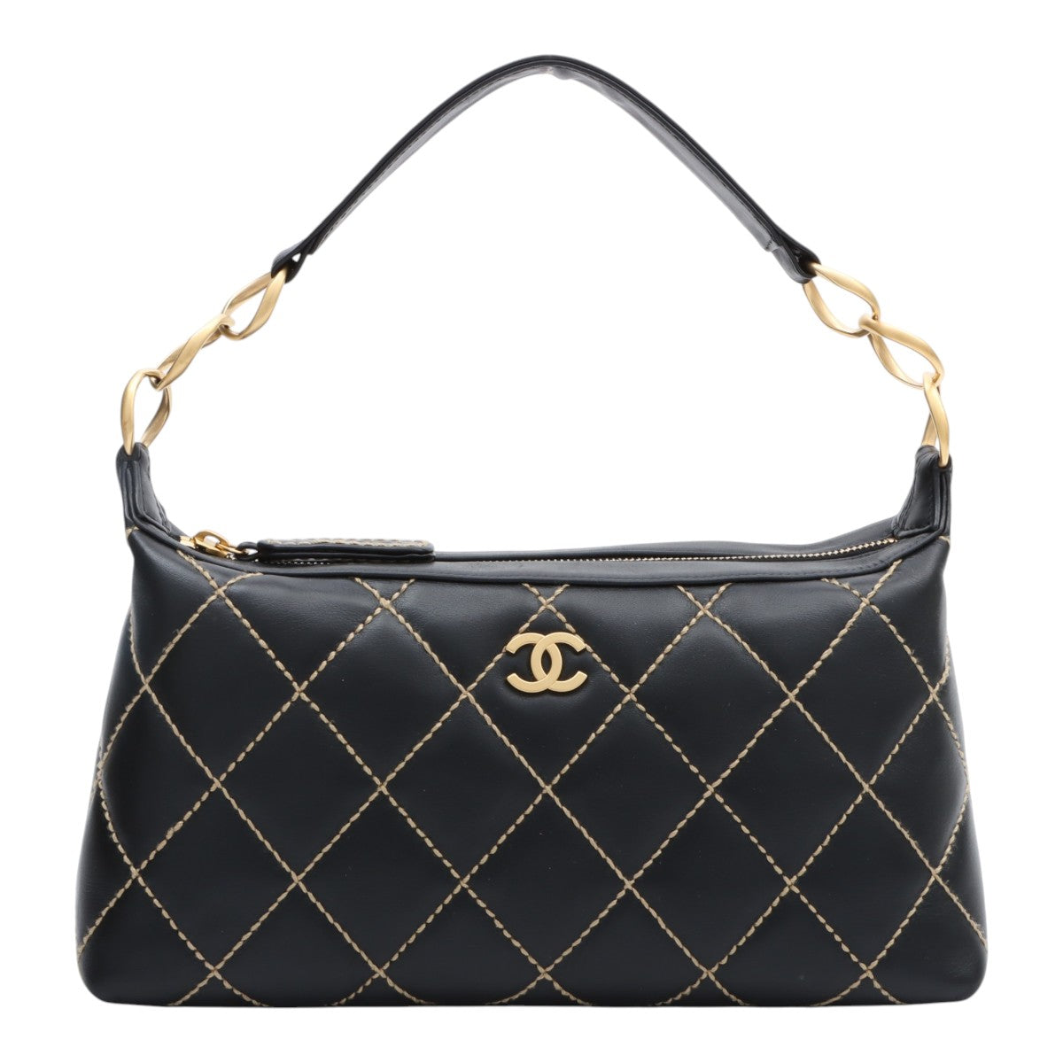 Wild Stitch One Shoulder Bag, Black, circa 2005