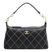 Wild Stitch One Shoulder Bag, Black, circa 2005