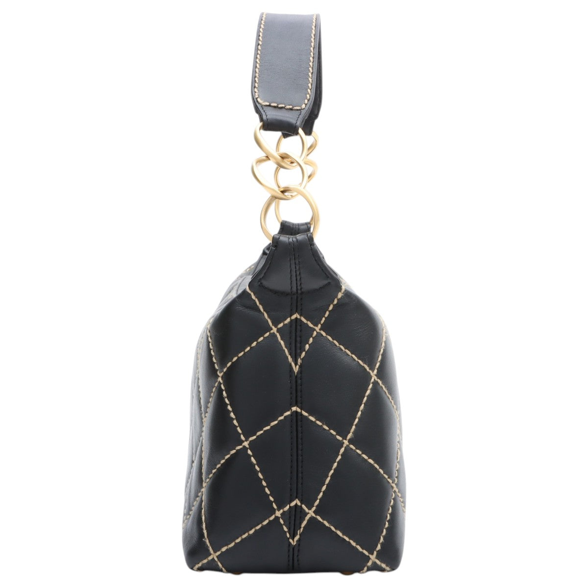 Wild Stitch One Shoulder Bag, Black, circa 2005