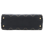 Wild Stitch One Shoulder Bag, Black, circa 2005