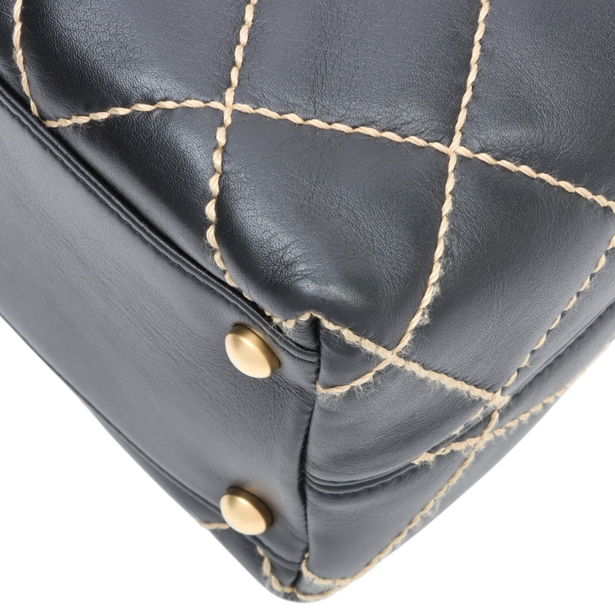 Wild Stitch One Shoulder Bag, Black, circa 2005