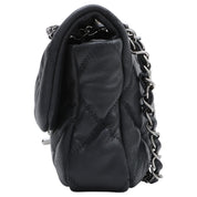 Circa 2008 Bubble Quilt Chain Shoulder Bag Black