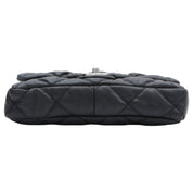 Circa 2008 Bubble Quilt Chain Shoulder Bag Black
