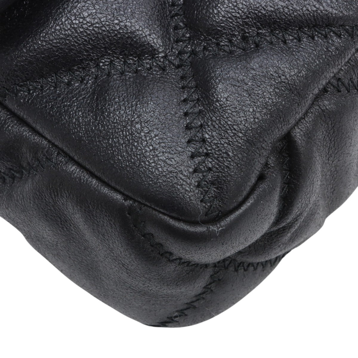 Circa 2008 Bubble Quilt Chain Shoulder Bag Black