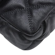 Circa 2008 Bubble Quilt Chain Shoulder Bag Black