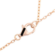 18K Trinity Heart Necklace Yellow Gold/Pink Gold/White Gold