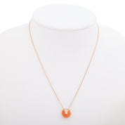 18K Amulet Necklace Pink Gold/Orange