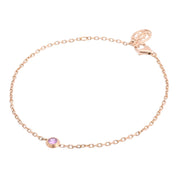 18K Damour Bracelet, pink gold/pink