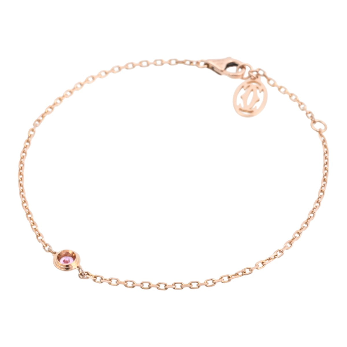 18K Damour Bracelet, pink gold/pink