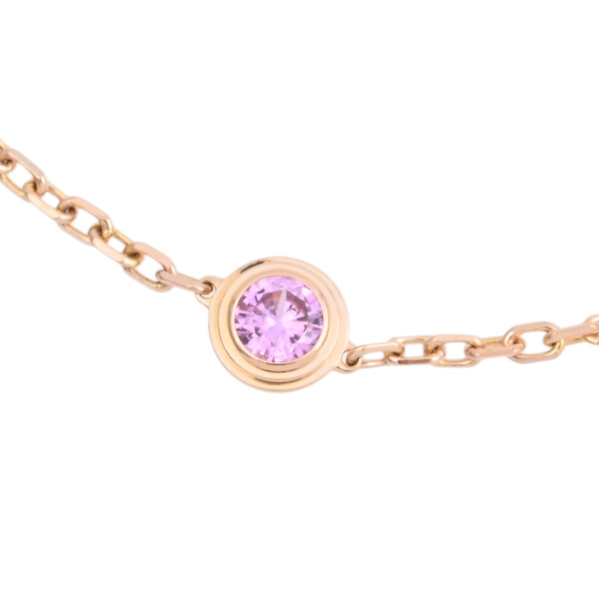 18K Damour Bracelet, pink gold/pink