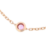 18K Damour Bracelet, pink gold/pink