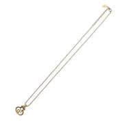 Circle Logo Plate Necklace Gold