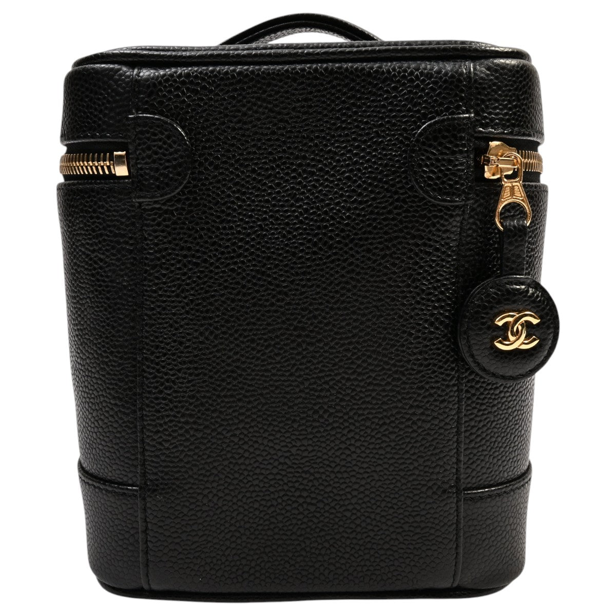 Circa 2001 Caviar Skin CC Mark Vanity Bag Black
